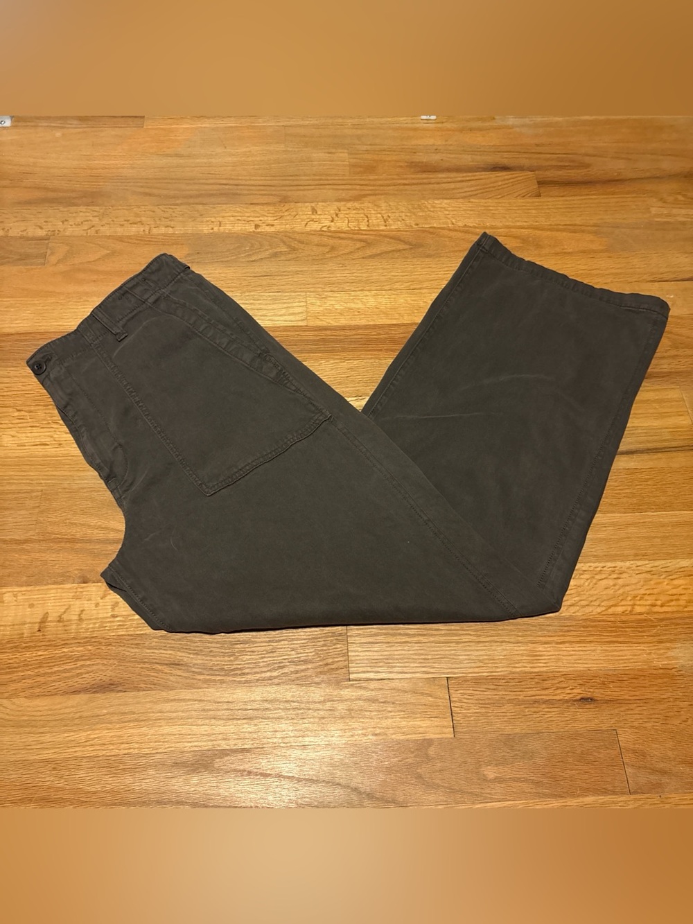 Brown Low Slung Baggy Pants - Madewell